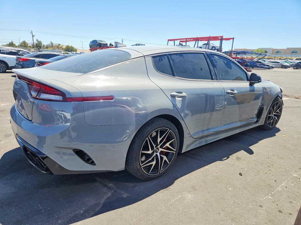 2023 Kia Stinger VIN KNAE35LDXP6124564 COPART salvage auction — FRONT END, ID - SALVAGE CERTIFICATE OF TITLE, sold $150 on 2026-07-29 (photo 3)