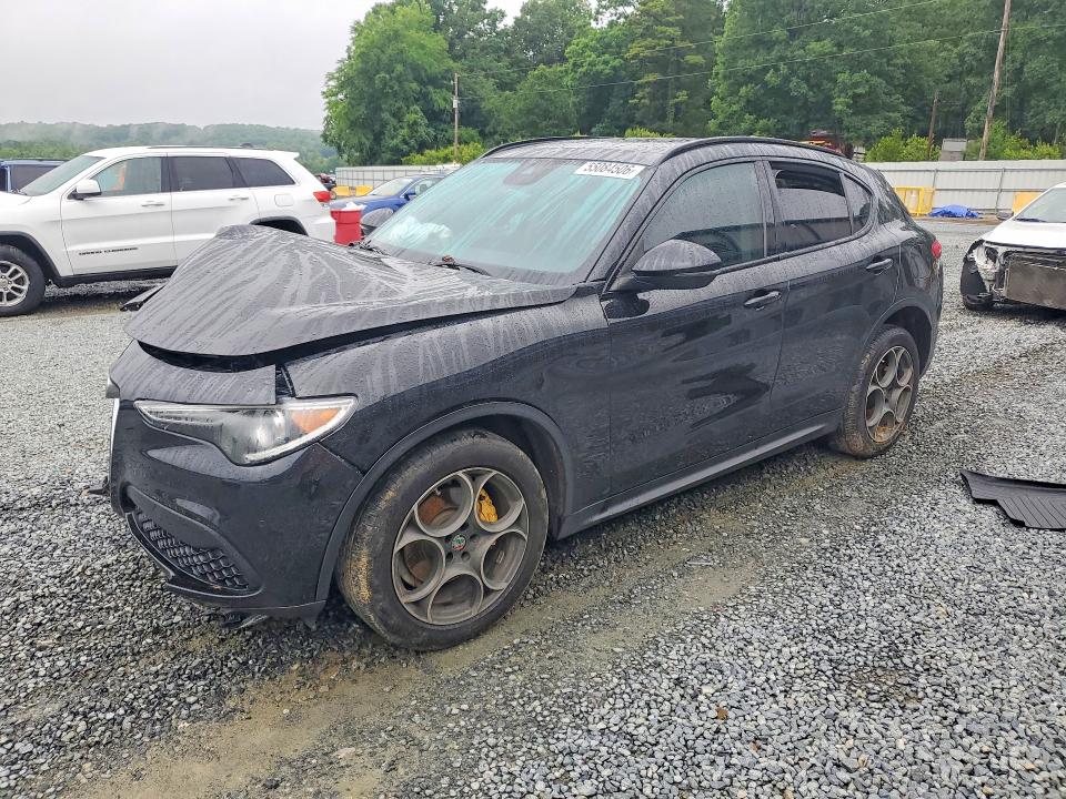 2018 Alfa romeo Stelvio VIN ZASFAKPN8J7B74581 COPART salvage auction — FRONT END, Nc - Salvage Certificate Of Title, sold $2,700 on 2026-08-20 (photo 1)
