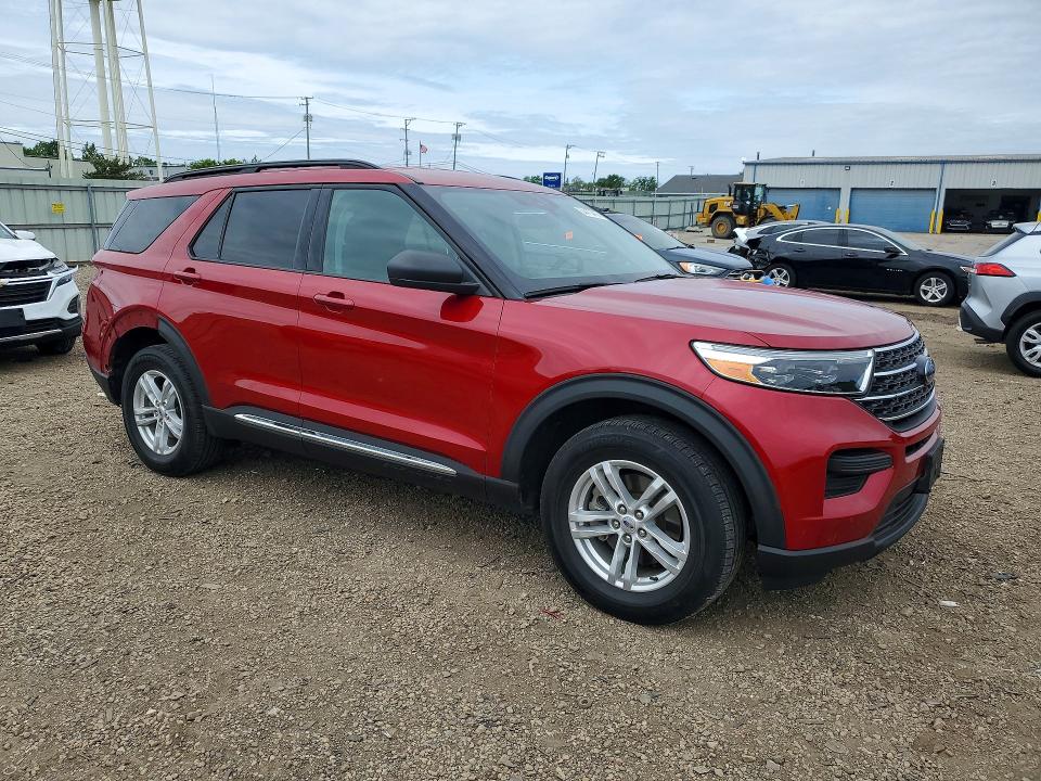 2021 Ford Explorer VIN 1FMSK8DH6MGB77291 COPART salvage auction — REAR END, Il - Salvage Certificate, sold $10,700 on 2026-07-29 (photo 4)