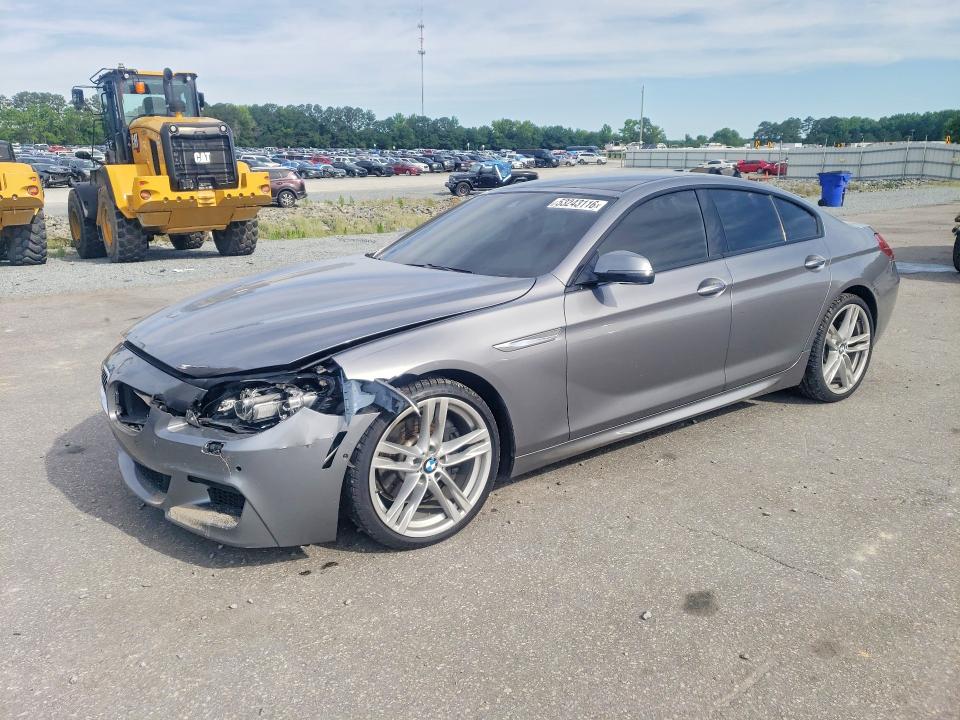 2016 BMW 6er VIN WBA6D0C58GD927883 COPART salvage auction — FRONT END, NC - SALVAGE CERTIFICATE OF TITLE, sold $7,600 on 2026-07-02 (photo 1)