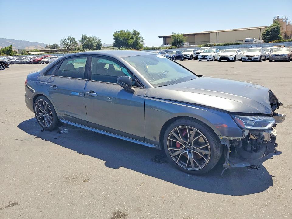 2021 Audi S4 VIN WAUB4AF44MA086486 COPART salvage auction — FRONT END, Ca - Salvage Certificate, sold $6,300 on 2026-07-07 (photo 4)
