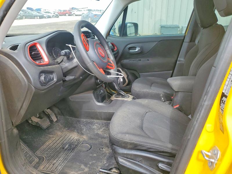 2017 Jeep Renegade VIN ZACCJAAB8HPE52753 COPART salvage auction — FRONT END, Tx - Salvage Vehicle Title, sold $1,250 on 2026-07-07 (photo 7)