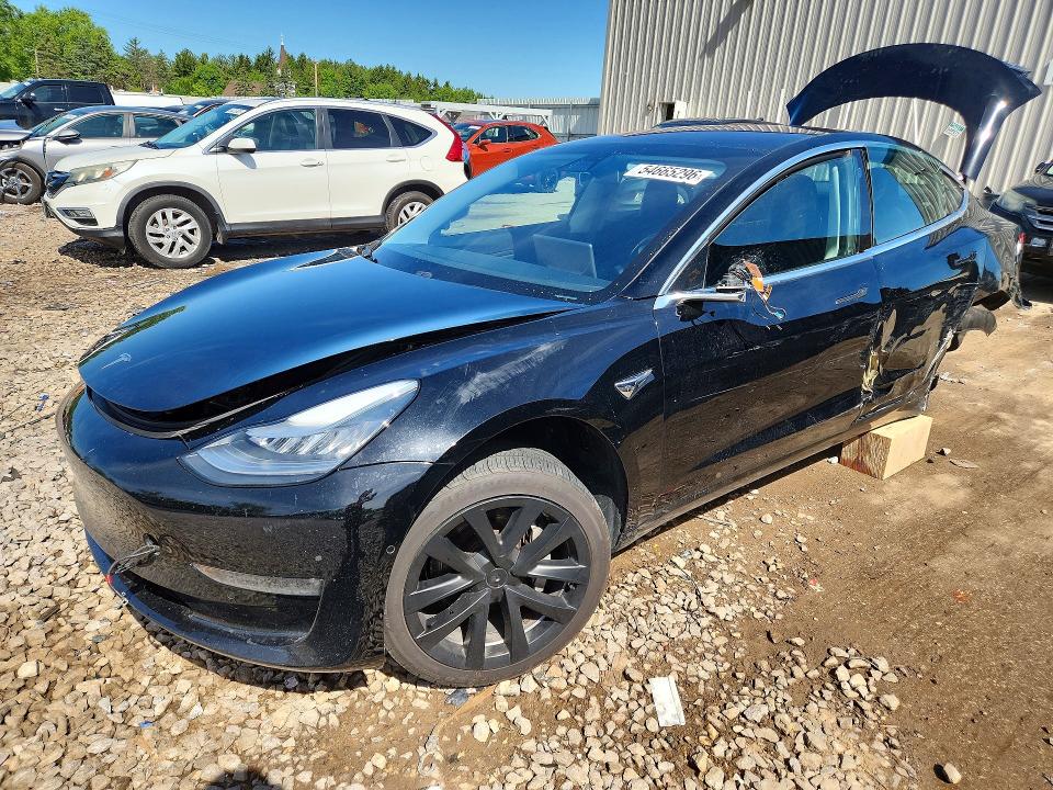 2019 Tesla Model 3 VIN 5YJ3E1EA2KF189972 COPART salvage auction — REAR END, Wi - Certificate Of Title, sold $2,000 on 2026-07-13 (photo 1)
