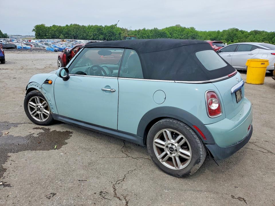 2012 Mini Cooper VIN WMWZN3C56CT135176 COPART salvage auction — WATER/FLOOD, Tn - Salvage Cert-Water Damage, sold $300 on 2026-07-09 (photo 2)