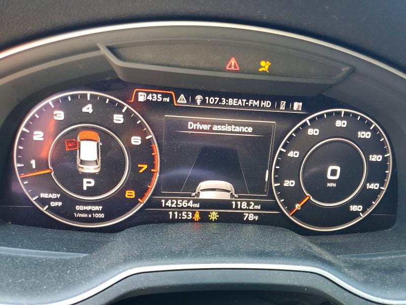 2018 Audi VIN WA1LAAF7XJD009085 COPART salvage auction — FRONT END, Al - Cert Of Title-Salvage Title, sold $4,550 on 2026-07-20 (photo 9)