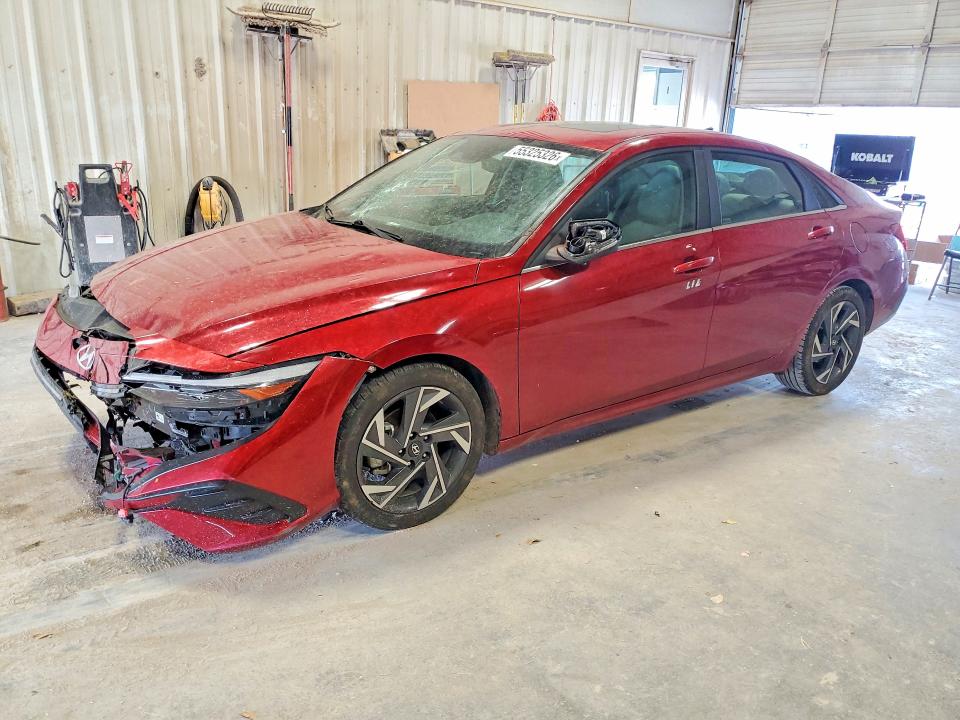 2024 Hyundai Elantra VIN KMHLP4DG5RU731161 COPART salvage auction — FRONT END, TX - SALVAGE VEHICLE TITLE, sold $4,350 on 2026-07-31 (photo 1)