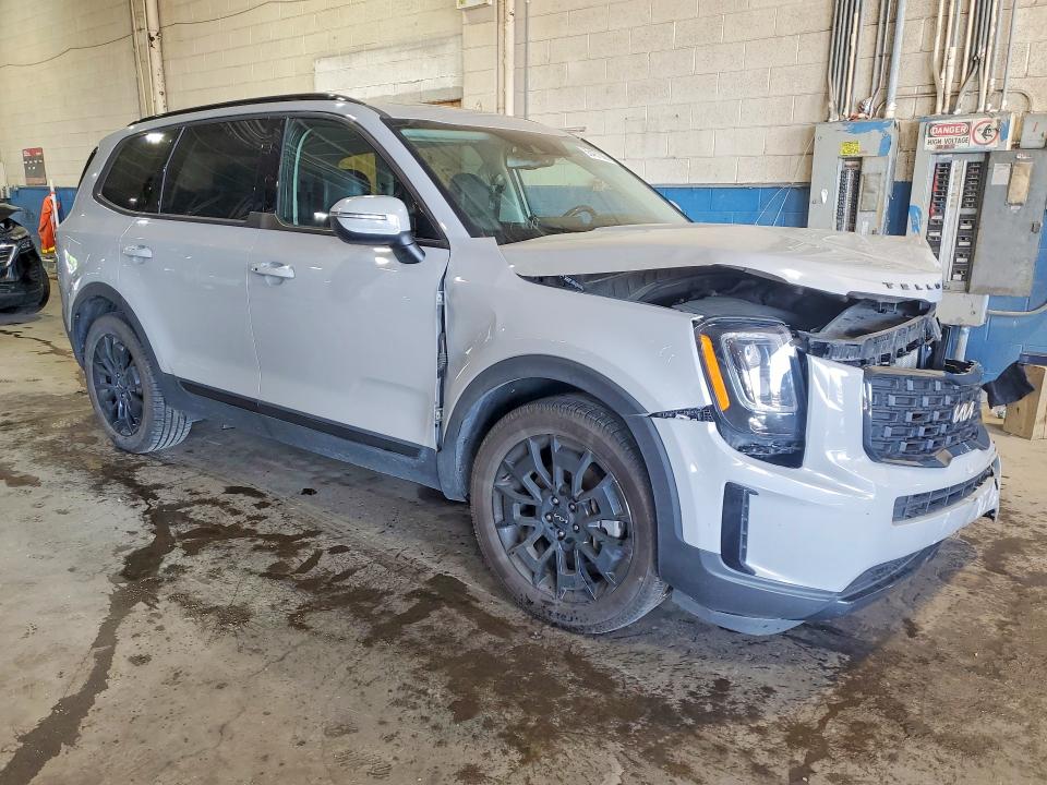 2022 Kia Telluride VIN 5XYP3DHC9NG297881 COPART salvage auction — FRONT END, Mi - Certificate Of Title, sold $4,250 on 2026-07-28 (photo 4)