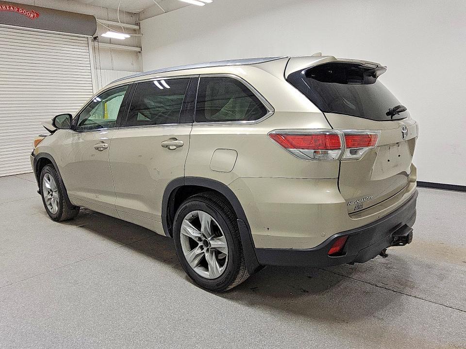 2014 Toyota Highlander VIN 5TDDKRFH2ES066096 COPART salvage auction — FRONT END, Az - Cert Of Title - Salvage, sold $5,800 on 2026-07-21 (photo 2)