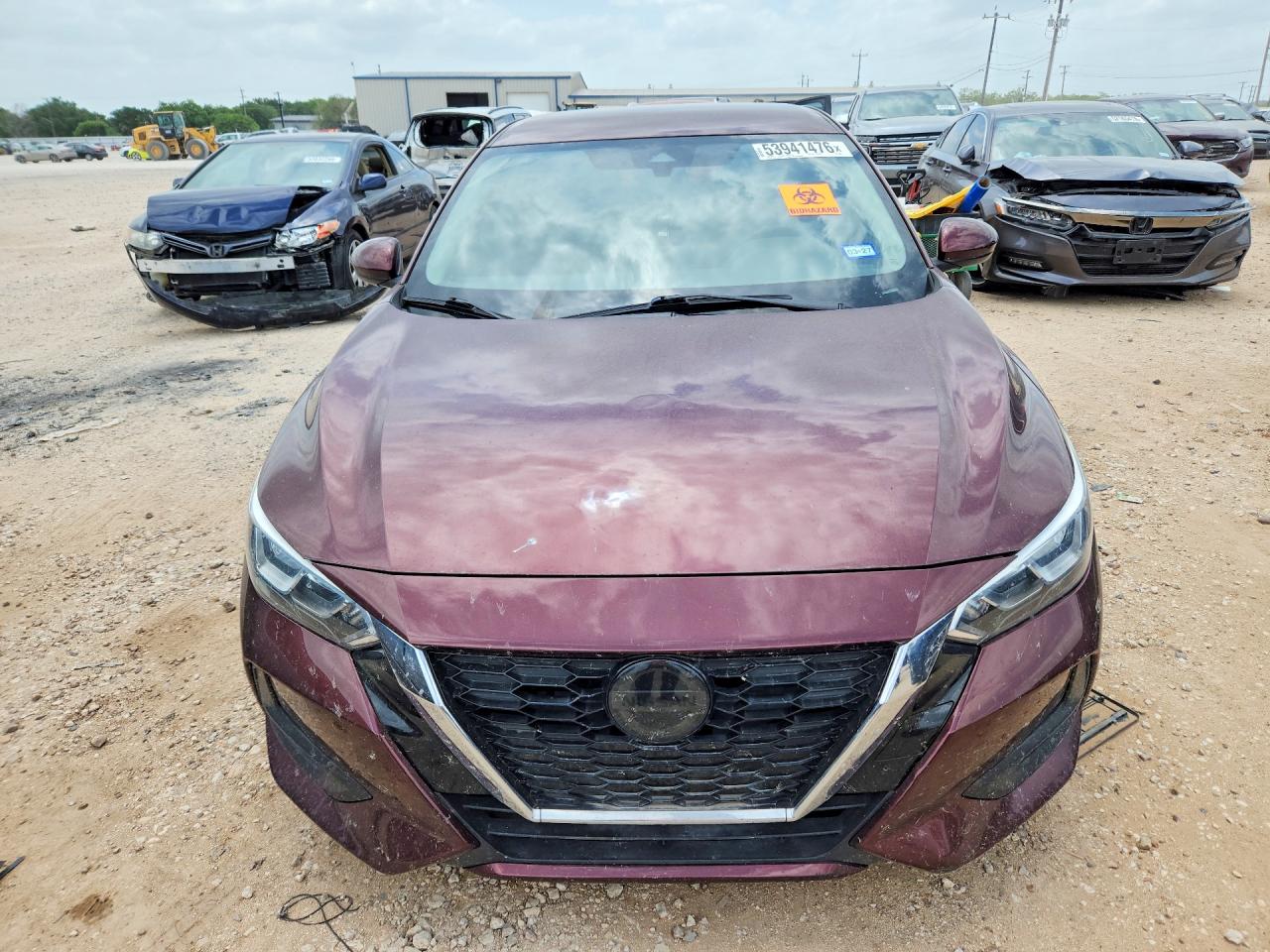 2022 Nissan Sentra VIN 3N1AB8CVXNY233078 COPART salvage auction — Side, TX - SALVAGE VEHICLE TITLE, sold $3,000 on 2026-07-09 (photo 5)