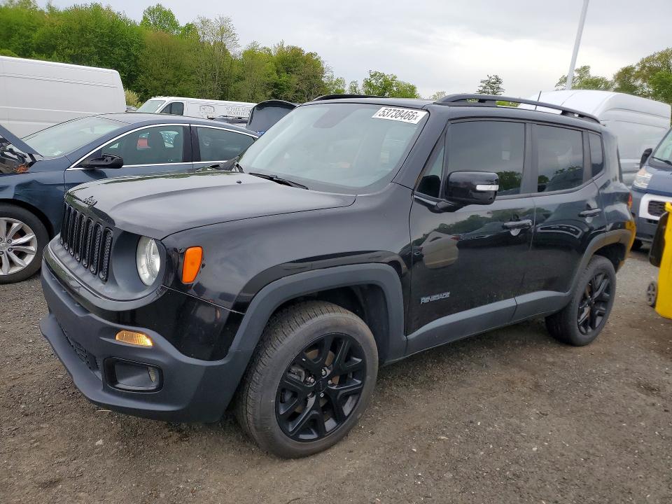 2018 Jeep Renegade VIN ZACCJBBBXJPH09664 COPART salvage auction — MINOR DENT/SCRATCHES, Ma - Certificate Of Title, sold $2,200 on 2026-07-09 (photo 1)