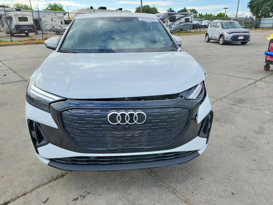 2024 Audi Q4 e-tron VIN WA13UBFZ2RP057561 COPART salvage auction — SIDE, Ca - Salvage Certificate, sold $16,900 on 2026-07-13 (photo 5)