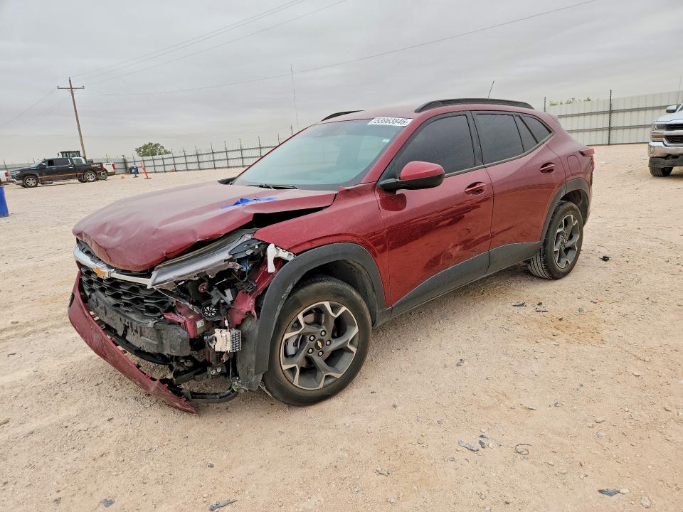 2024 Chevrolet Trax VIN KL77LHE29RC187603 COPART salvage auction — FRONT END, Nm - Cert Of Title-Salvage, sold $4,550 on 2026-07-29 (photo 1)