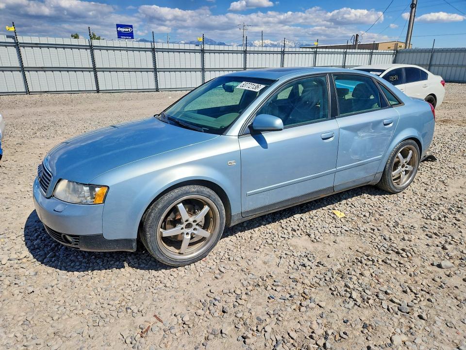 2002 Audi A4 VIN WAULC68E52A168282 COPART salvage auction — SIDE, Ut - Salvage Certificate, sold $150 on 2026-07-02 (photo 1)