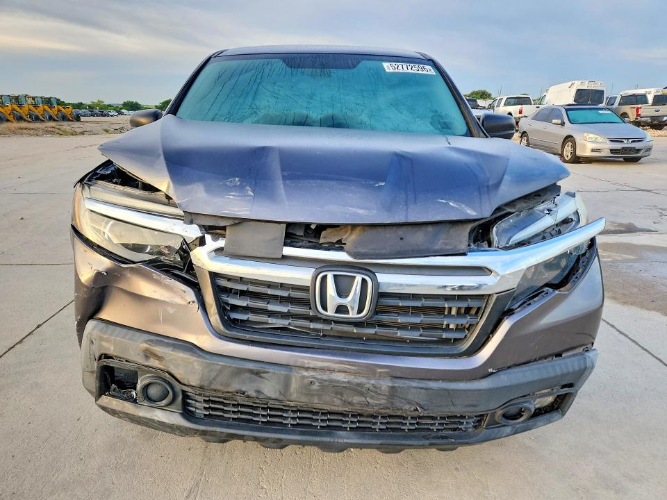 2019 Honda Ridgeline VIN 5FPYK2F27KB006181 COPART salvage auction — FRONT END, Tx - Certificate Of Title, sold $9,400 on 2026-07-09 (photo 5)
