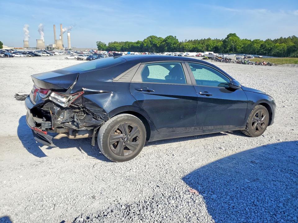 2021 Hyundai Elantra VIN KMHLS4AG0MU189141 COPART salvage auction — REAR END, Ga - Cert Of Title-Salvage, sold $2,450 on 2026-07-23 (photo 3)