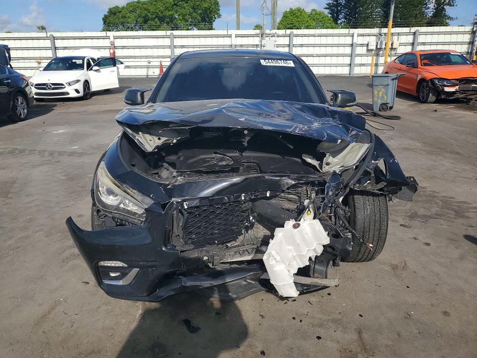 2020 Infiniti Q50 VIN JN1EV7AP9LM201424 COPART salvage auction — FRONT END, Fl - Cert Of Title Slvg Rebuildable, sold $1,800 on 2026-07-06 (photo 5)