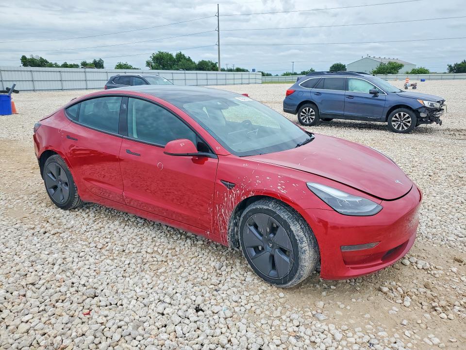 2023 Tesla Model 3 VIN 5YJ3E1EA3PF494713 COPART salvage auction — REAR END, Tx - Salvage Vehicle Title, sold $8,500 on 2026-07-23 (photo 4)