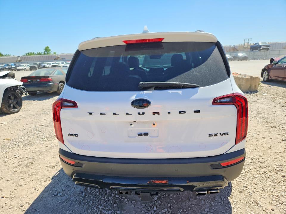 2021 Kia Telluride VIN 5XYP5DHC0MG188928 COPART salvage auction — HAIL, Ks - Cert Of Title-Salvage, sold $11,300 on 2026-07-07 (photo 6)