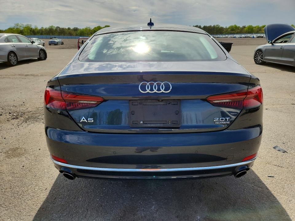 2018 Audi A5 VIN WAUBNCF51JA062000 COPART salvage auction — FRONT END, Ny - Mv-907A Salvage Certificate, sold $8,100 on 2026-07-06 (photo 6)