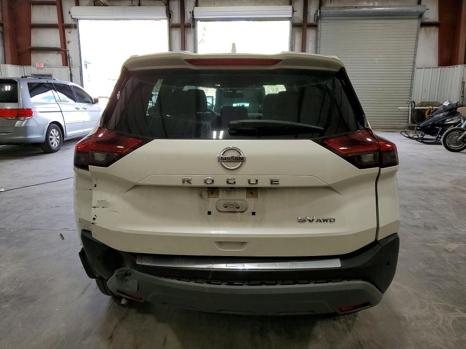 2021 Nissan Rogue VIN JN8AT3BB7MW219282 COPART salvage auction — REAR END, Ny - Mv-907A Salvage Certificate, sold $8,000 on 2026-07-13 (photo 6)