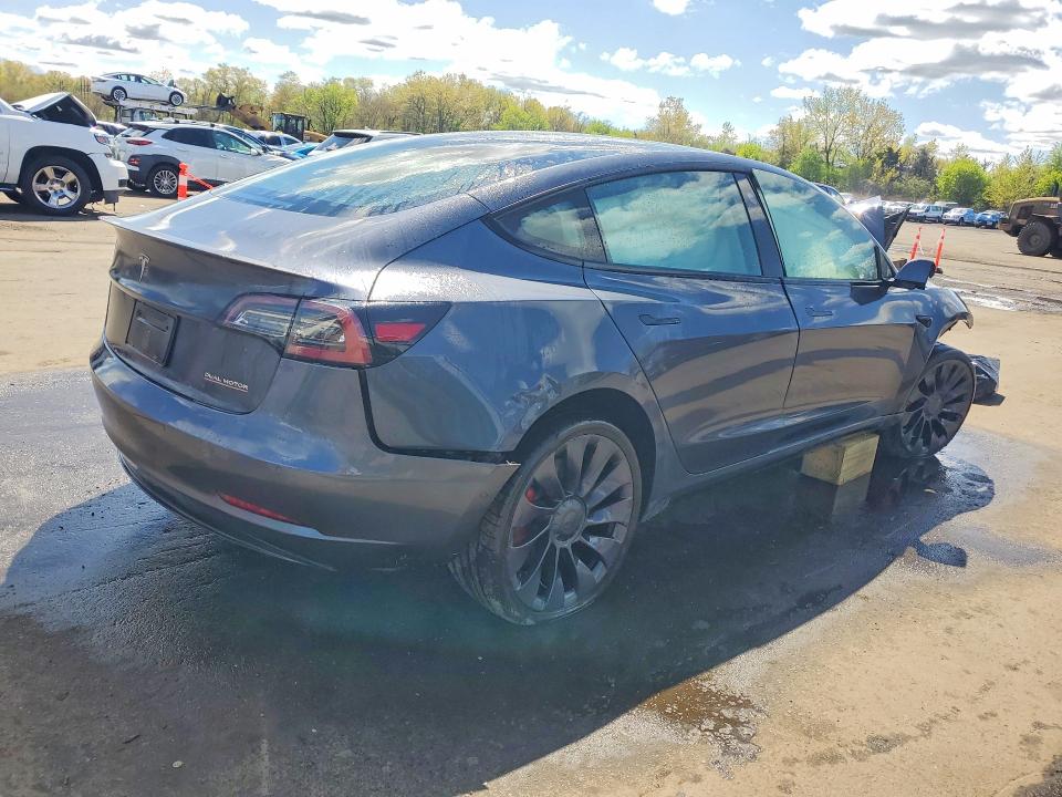 2021 Tesla VIN 5YJ3E1EC5MF925467 COPART salvage auction — FRONT END, Ct - Cert Of Title-Parts Only Salva, sold $1,200 on 2026-07-28 (photo 3)