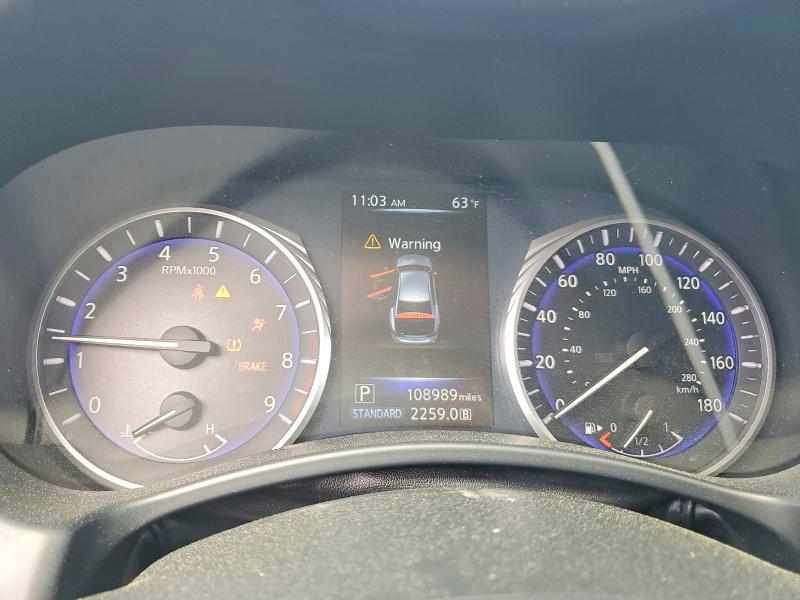 2014 Infiniti VIN JN1BV7AR1EM701360 COPART salvage auction — FRONT END, Ny - Mv-907A Salvage Certificate, sold $1,400 on 2026-07-27 (photo 9)