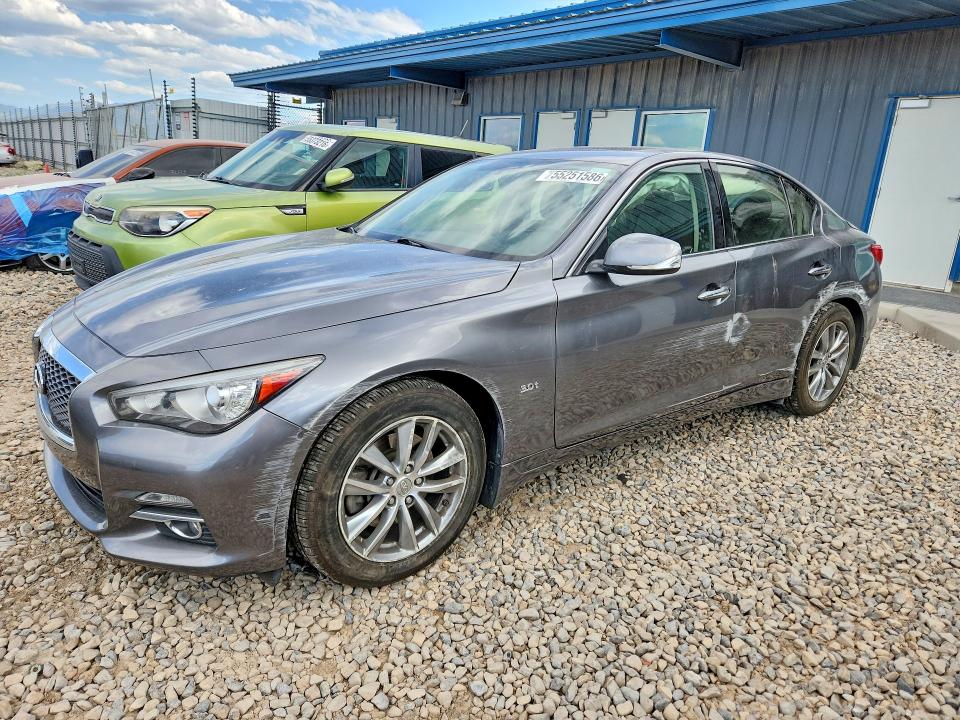 2017 Infiniti Q50 VIN JN1EV7AR9HM836359 COPART salvage auction — SIDE, UT - SALVAGE CERTIFICATE, sold $3,350 on 2026-07-24 (photo 1)