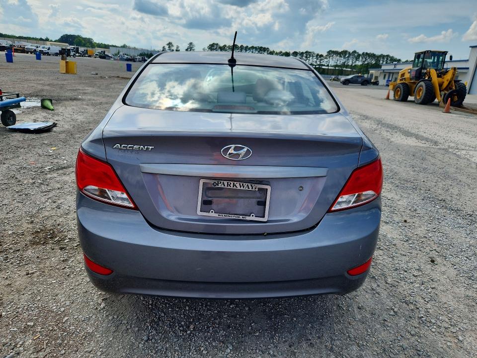 2016 Hyundai Accent VIN KMHCT4AE0GU946278 COPART salvage auction — FRONT END, NC - SALVAGE CERTIFICATE OF TITLE, sold $225 on 2026-07-27 (photo 6)