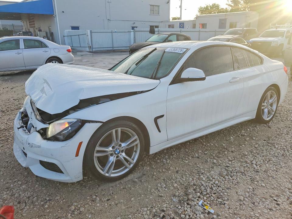 2015 BMW 4er VIN WBA3N3C57FK232452 COPART salvage auction — FRONT END, Fl - Cert Of Title Slvg Rebuildable, sold $3,250 on 2026-08-04 (photo 1)