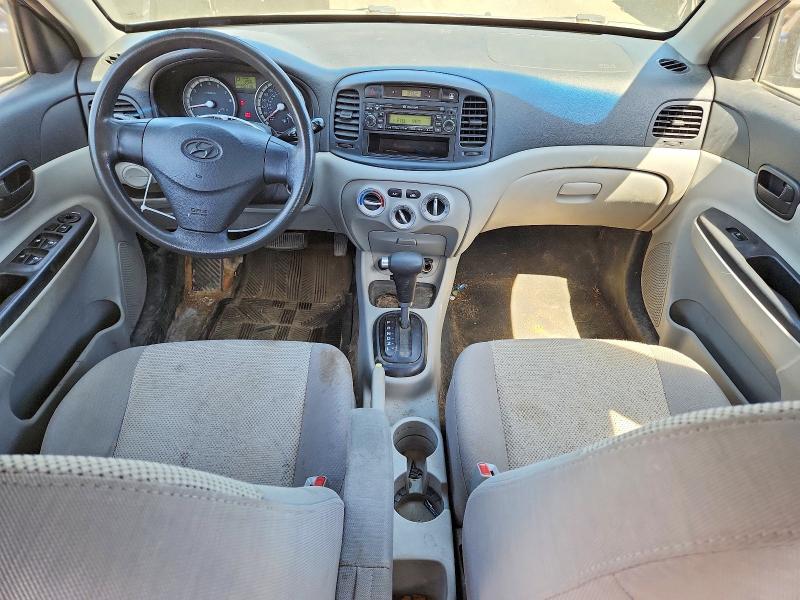 2008 Hyundai Accent VIN KMHCN45C38U261955 COPART salvage auction — FRONT END, ON - PERMIT NO BRAND - UNFIT, sold $200 on 2026-07-28 (photo 8)