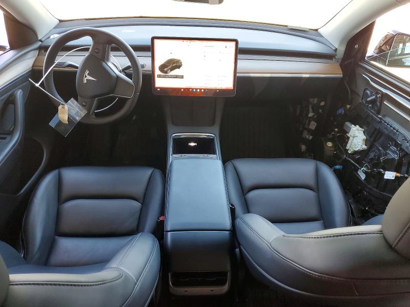 2023 Tesla Model y VIN 7SAYGDEE2PF892342 COPART salvage auction — SIDE, CA - SALVAGE CERTIFICATE, sold $7,800 on 2026-07-21 (photo 8)