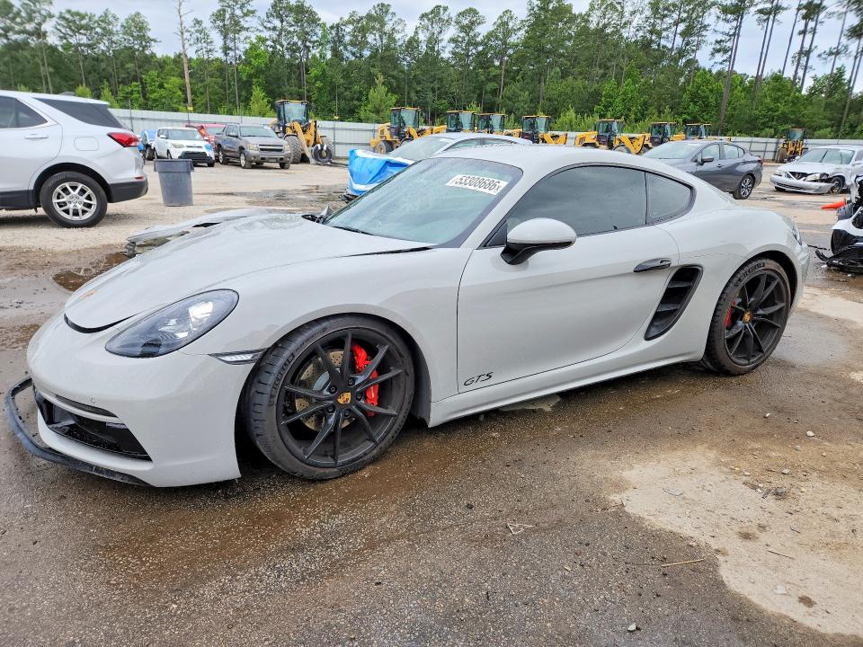 2018 Porsche Cayman VIN WP0AB2A8XJS278568 COPART salvage auction — FRONT END, Sc - Cert Of Title-Salvage, sold $20,100 on 2026-08-17 (photo 1)