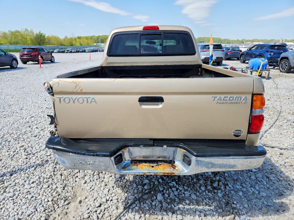 2001 Toyota Tacoma VIN 5TEGN92N71Z850691 COPART salvage auction — REAR END, Mi - Certificate Of Title, sold $1,550 on 2026-07-02 (photo 6)