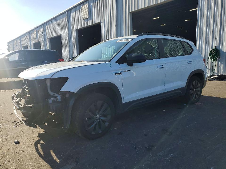 2023 Volkswagen Taos VIN 3VVCX7B25PM365590 COPART salvage auction — FRONT END, Fl - Certificate Of Destruction, sold $1,300 on 2026-08-10 (photo 1)