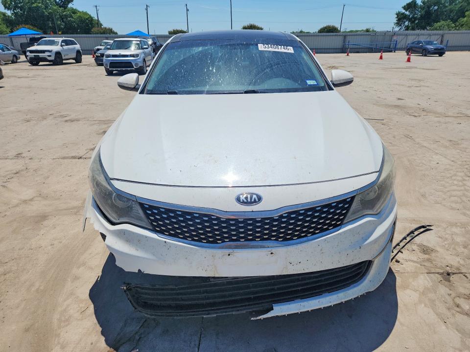 2016 Kia Optima VIN 5XXGU4L3XGG091139 COPART salvage auction — FRONT END, Tx - Salvage Vehicle Title, sold $1,650 on 2026-07-16 (photo 5)
