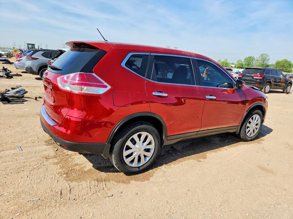 2015 Nissan Rogue VIN KNMAT2MT0FP518430 COPART salvage auction — FRONT END, Il - Salvage Certificate, sold $600 on 2026-07-21 (photo 3)