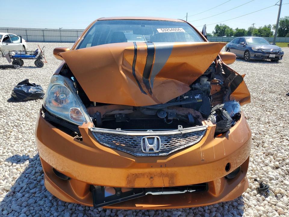2009 Honda Fit VIN JHMGE88489S069296 COPART salvage auction — FRONT END, Tx - Salvage Vehicle Title, sold $350 on 2026-07-02 (photo 5)