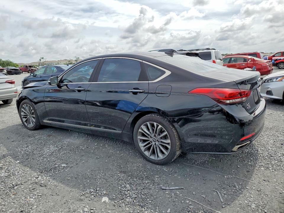 2017 Genesis G80 VIN KMHGN4JE6HU177931 COPART salvage auction — FRONT END, Fl - Certificate Of Destruction, sold $2,100 on 2026-07-10 (photo 2)