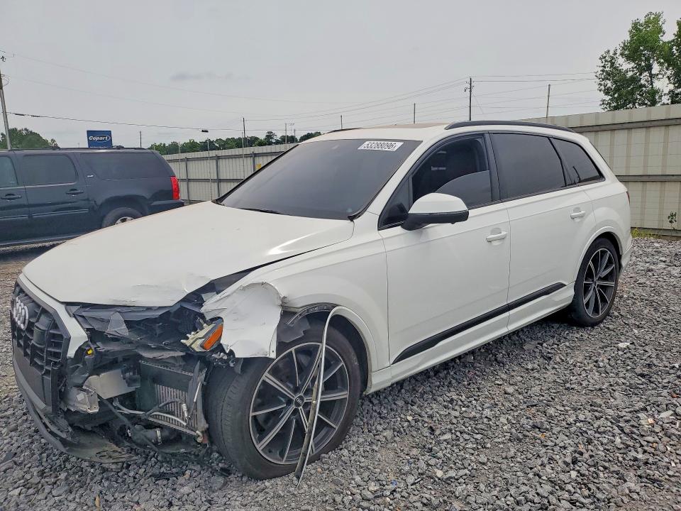 2020 Audi Q7 VIN WA1VXAF74LD011702 COPART salvage auction — FRONT END, Al - Cert Of Title-Salvage Title, sold $16,100 on 2026-07-07 (photo 1)