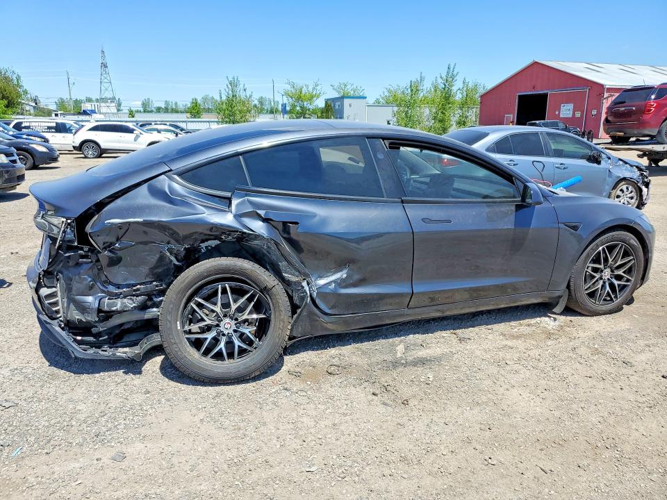 2024 Tesla Model 3 VIN LRW3E7EB4RC088836 COPART salvage auction — REAR END, On - Permit Salvage, sold $9,600 on 2026-07-02 (photo 3)