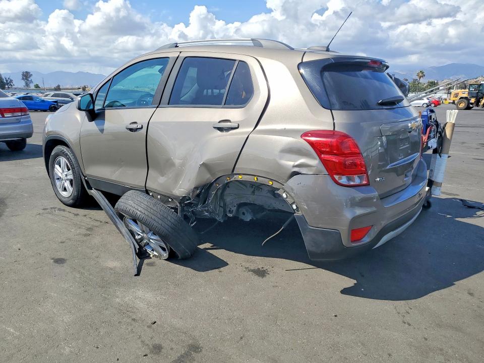 2022 Chevrolet Trax VIN KL7CJLSM0NB512572 COPART salvage auction — REAR END, Ca - Salvage Certificate, sold $2,600 on 2026-07-15 (photo 2)
