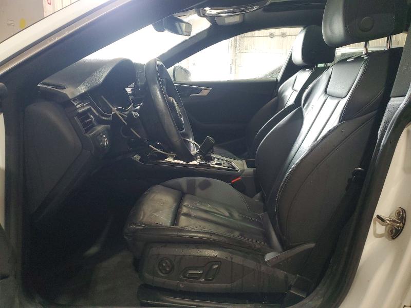 2021 Audi A5 VIN WAUDACF58MA015104 COPART salvage auction — FRONT END, Pa - Certificate Of Salvage, sold $9,500 on 2026-07-24 (photo 7)