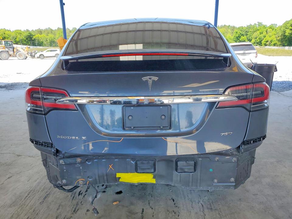 2017 Tesla Model x VIN 5YJXCDE27HF067005 COPART salvage auction — REAR END, Ga - Cert Of Title-Salvage, sold $6,300 on 2026-07-23 (photo 6)