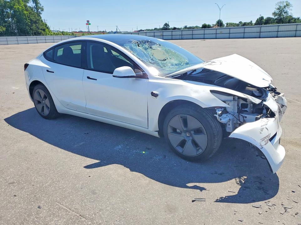 2023 Tesla Model 3 VIN 5YJ3E1EA3PF566882 COPART salvage auction — FRONT END, Nc - Salvage Certificate Of Title, sold $4,050 on 2026-07-30 (photo 4)