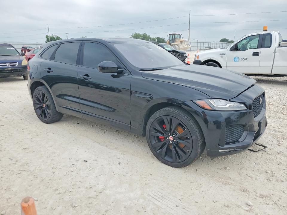 2018 Jaguar F-pace VIN SADCM2FV7JA286784 COPART salvage auction — FRONT END, Tx - Salvage Vehicle Title, sold $80 on 2026-07-23 (photo 4)