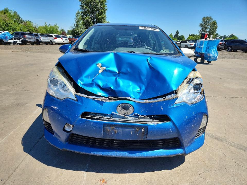 2014 Toyota Prius VIN JTDKDTB35E1066390 COPART salvage auction — FRONT END, Or - Salvage Title Certificate, sold $425 on 2026-07-20 (photo 5)