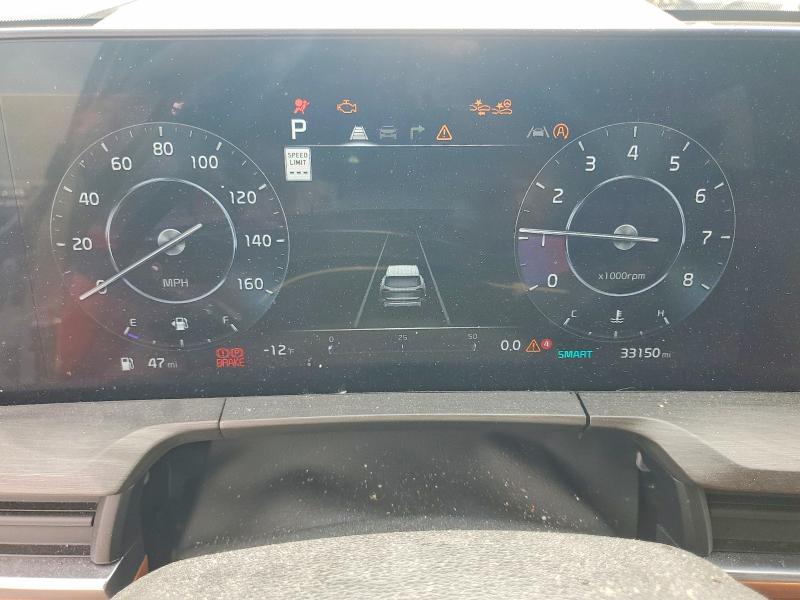 2024 Kia Telluride VIN 5XYP5DGC4RG492966 COPART salvage auction — FRONT END, Fl - Cert Of Title Slvg Rebuildable, sold $11,000 on 2026-07-23 (photo 9)