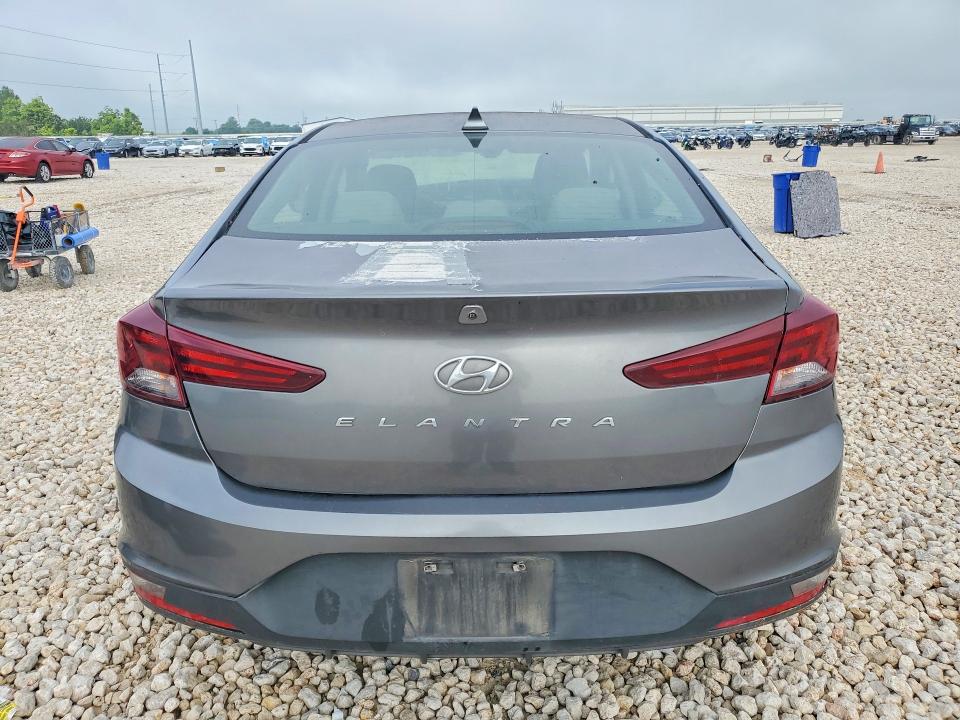 2019 Hyundai Elantra VIN KMHD84LF6KU762452 COPART salvage auction — FRONT END, TX - SALVAGE VEHICLE TITLE (P), sold $725 on 2026-07-02 (photo 6)