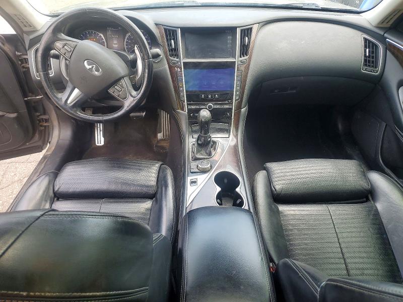 2015 Infiniti Q50 VIN JN1BV7AR9FM390035 COPART salvage auction — FRONT END, Mi - Certificate Of Title, sold $2,700 on 2026-07-10 (photo 8)