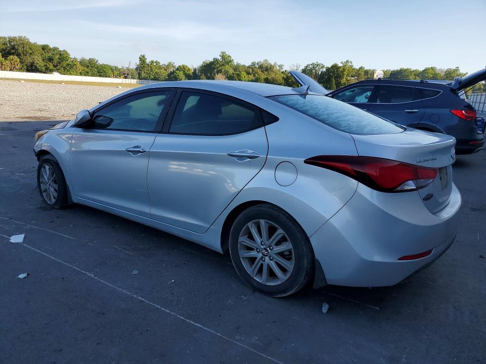 2015 Hyundai Elantra VIN KMHDH4AEXFU438047 COPART salvage auction — FRONT END, Fl - Cert Of Title Slvg Rebuildable, sold $550 on 2026-07-13 (photo 2)